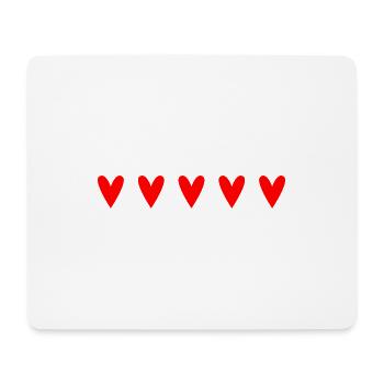 MOTHER's DAY. HAPPY MOTHER'S DAY. MOM. HEART - Mouse Pad (horizontal) - white - Front