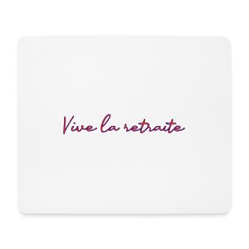 RETRAITE. RETRAITE. RETRAITEE. RETRAITE - Tapis de souris (format paysage) - blanc - Devant