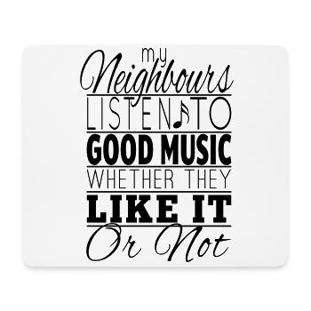 Listen to Music - Mouse Pad (horizontal) - white - Front