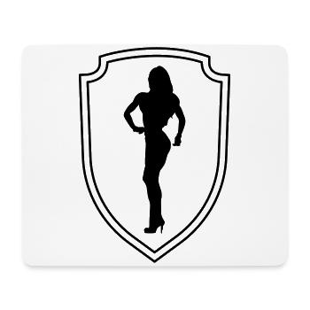fitness woman - Mouse Pad (horizontal) - white - Front
