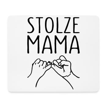 Stolze Mama Kleiner Fingerschwur Mutter - Mousepad (Querformat) - Weiß - Vorne