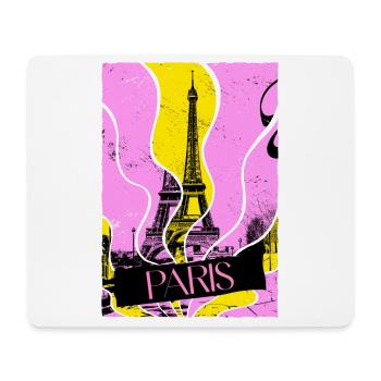 Paris France City Skyline Eiffel Tower Vintage - Mouse Pad (horizontal) - white - Front