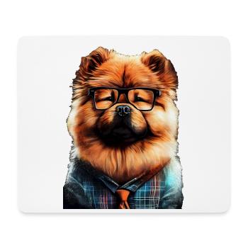 Chow Chow Hund Moch - Mousepad (Querformat) - Weiß - Vorne