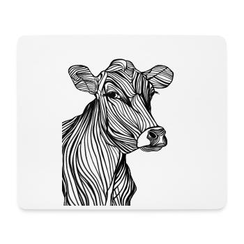 Art Lines #cow - Mouse Pad (horizontal) - white - Front