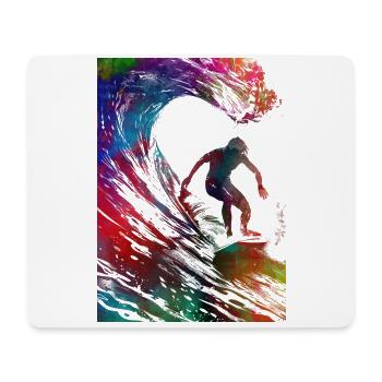 Surfer sport art #surfer #sport - Mouse Pad (horizontal) - white - Front