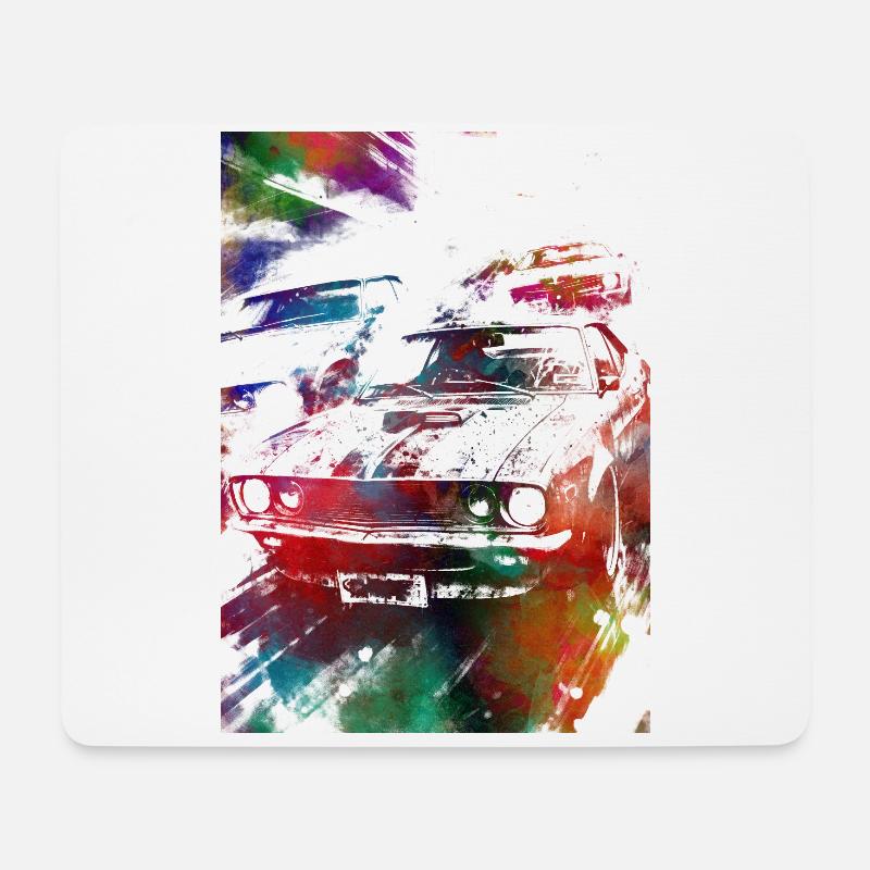 Autorennen #racing #sport - Mousepad (Querformat) - Weiß