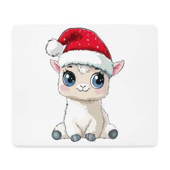 Alpaca Christmas Cute Cute Llama Christmas - Mouse Pad (horizontal) - white - Front
