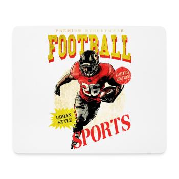 Joueur de football américain USA Amérique Sports Rétro - Tapis de souris (format paysage) - blanc - Devant