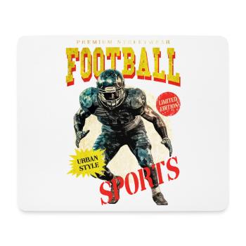 Joueur de football américain USA Amérique Sports Rétro - Tapis de souris (format paysage) - blanc - Devant