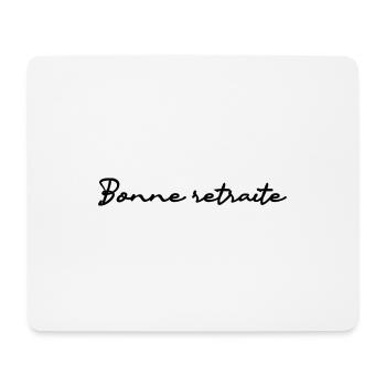 RETRAITE. RETRAITE. RETRAITEE. SENIOR. MAMIE. PAPY - Tapis de souris (format paysage) - blanc - Devant