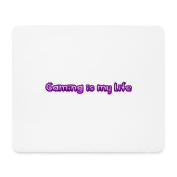 Gaming is my Life - Mousepad (Querformat) - Weiß - Vorne