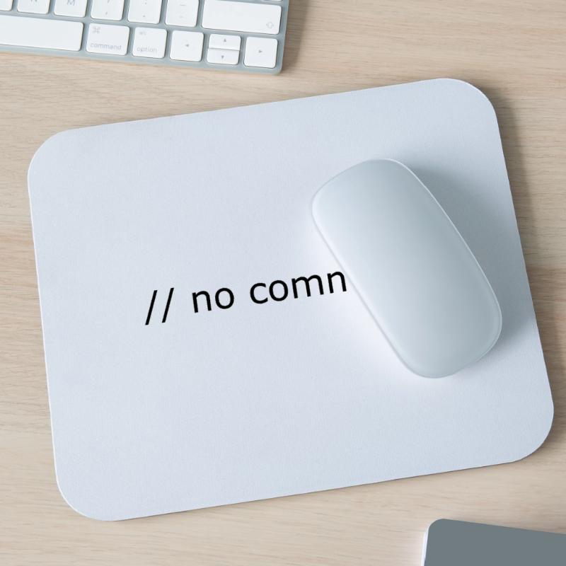 No comment Programming Computer Science Gift Mouse Pad (horizontal)