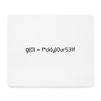 Math drôle formule drôle idée cadeau - Tapis de souris (format paysage) - blanc - Devant