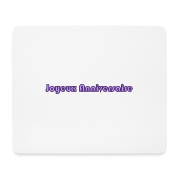 HAPPY BIRTHDAY. HAPPY BIRTHDAY. BIRTHDAY. - Mouse Pad (horizontal) - white - Front