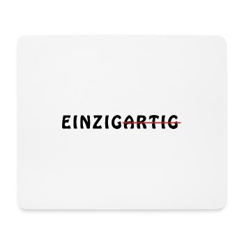 einzigartig - Mousepad (Querformat) - Weiß - Vorne