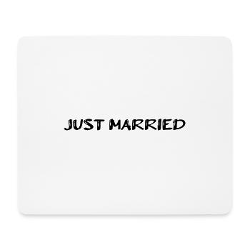 ICH HABE GERADE GEHEIRATET. Junggesellinnenabschied. HEILIGER VALENTINSTAG. PAAR. LIEBE - Mousepad (Querformat) - Weiß - Vorne