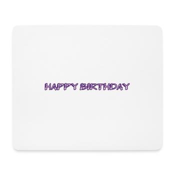 ALLES GUTE ZUM GEBURTSTAG. ALLES GUTE ZUM GEBURTSTAG. JAHRESTAG. - Mousepad (Querformat) - Weiß - Vorne