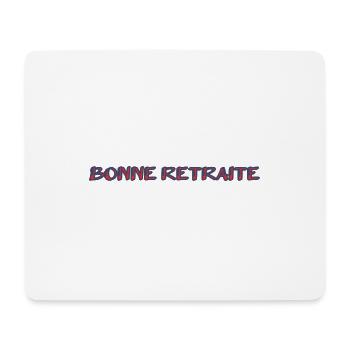 RETRAITE. RETRAITE. RETRAITEE. SENIOR. MAMIE. PAPY - Tapis de souris (format paysage) - blanc - Devant