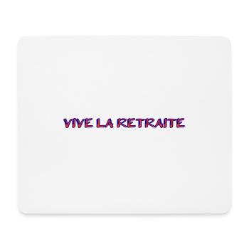 RETRAITE. RETRAITE. RETRAITEE. RETRAITE - Tapis de souris (format paysage) - blanc - Devant