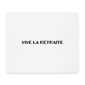 RETRAITE. RETRAITE. RETRAITEE. SENIOR. MAMIE. PAPY - Tapis de souris (format paysage) - blanc - Devant