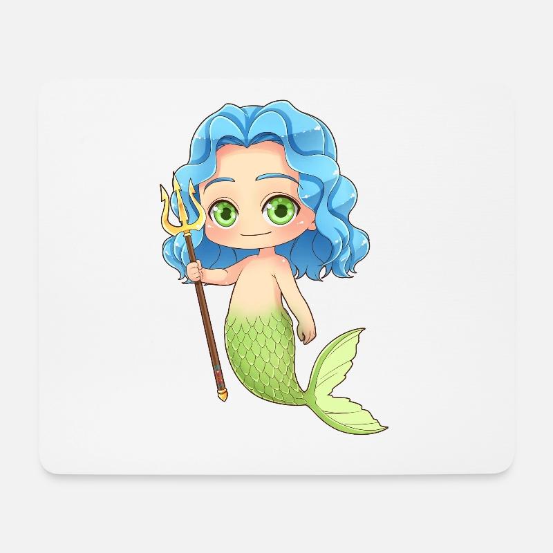 MOSBIES Wassermann Horoskop Sternzeichen Geschenk - Mousepad (Querformat) - Weiß