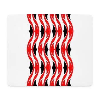verdreht - Mousepad (Querformat) - Weiß - Vorne