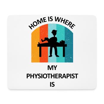 Physiothérapeute Cadeau humoristique disant drôle - Tapis de souris (format paysage) - blanc - Devant