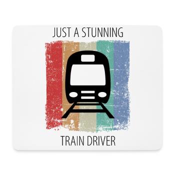 Zug Eisenbahn Eisenbahner Züge Triebfahrzeugführer - Mousepad (Querformat) - Weiß - Vorne