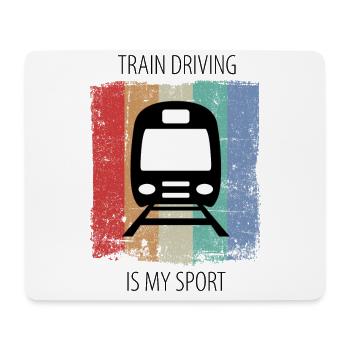 Zug Eisenbahn Eisenbahner Züge Triebfahrzeugführer - Mousepad (Querformat) - Weiß - Vorne
