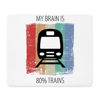 Zug Eisenbahn Eisenbahner Züge Triebfahrzeugführer - Mousepad (Querformat) - Weiß - Vorne