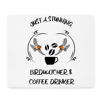 Bird Watching Bird Watching Birding Coffee - Mouse Pad (horizontal) - white - Front