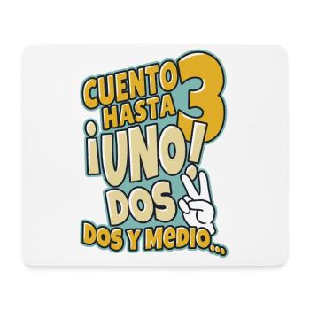Zählen Sie bis zu 3 - Mousepad (Querformat) - Weiß - Vorne