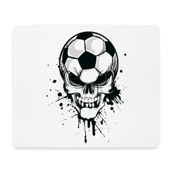 soccer skull kicker ball football pirat - Tapis de souris (format paysage) - blanc - Devant