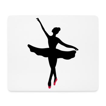 Danseuse de ballet - Tapis de souris (format paysage) - blanc - Devant