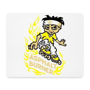 Asphalt burner - Mouse Pad (horizontal) - white - Front