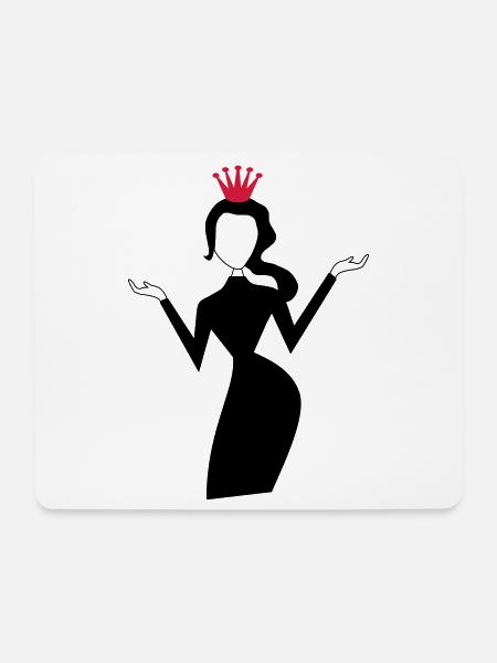 Topmodel - Mousepad (Querformat) - Weiß