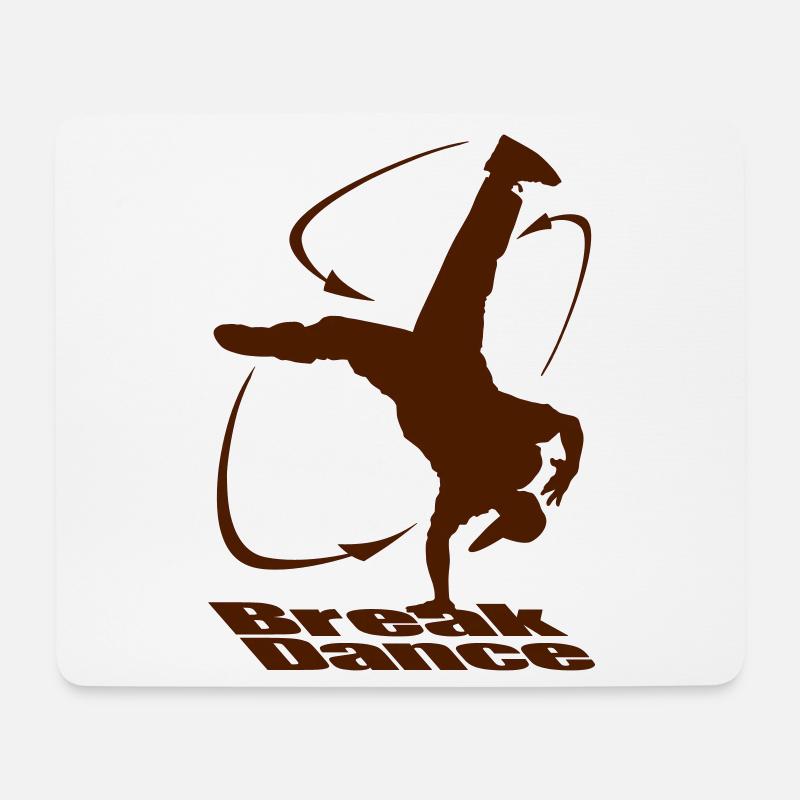 Breakdance moove - Tapis de souris (format paysage) - blanc