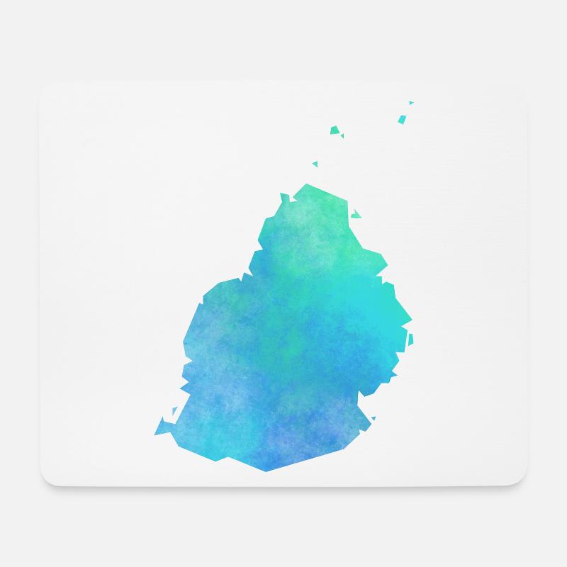 Mauritius - Mousepad (Querformat) - Weiß