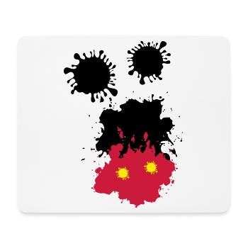 Mouse taches - Tapis de souris (format paysage) - blanc - Devant