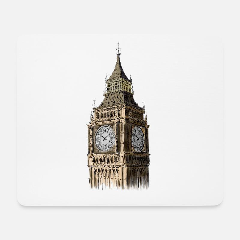 Big Ben - Mousepad (Querformat) - Weiß