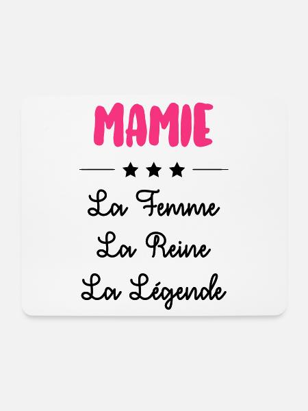 Mamie Mamy Grand-Mère Grand Mere Grands Parents - Mouse Pad (horizontal) - white