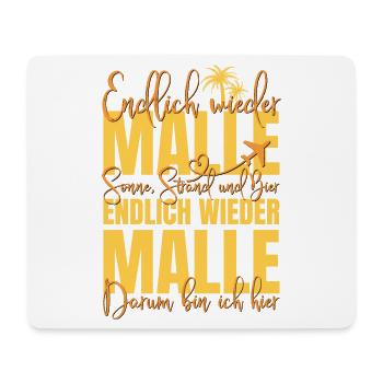 Endlich wieder Malle - Sonne Strand und Bier - Mousepad (Querformat) - Weiß - Vorne