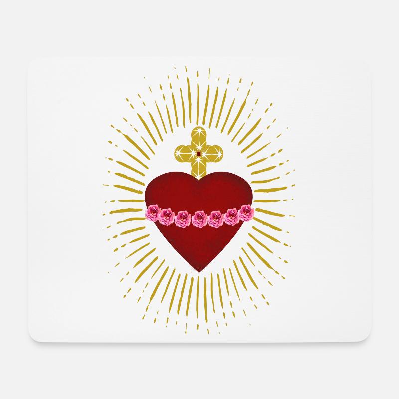 Ordensmitglied des Heiligsten Herzens Mariens - Mousepad (Querformat) - Weiß