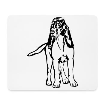 Berner Laufhund - Mousepad (Querformat) - Weiß - Vorne