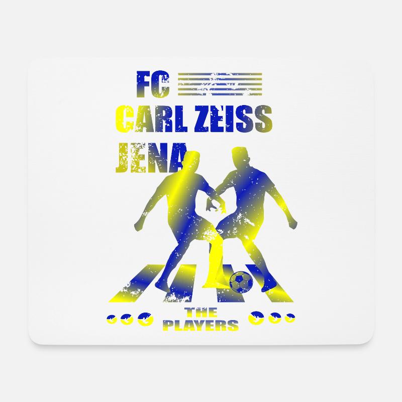 FC Carl Zeiss Jena - Mousepad (Querformat) - Weiß