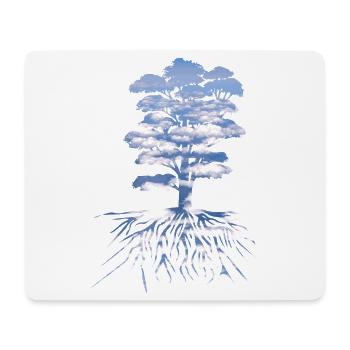 l'Arbre - Tapis de souris (format paysage) - blanc - Devant