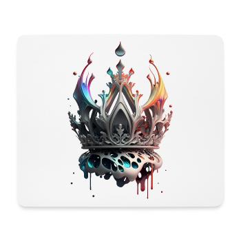 Couronne fondante - Tapis de souris (format paysage) - blanc - Devant