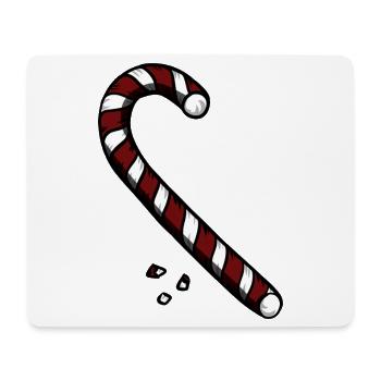 Candy Cane - Mousepad (Querformat) - Weiß - Vorne