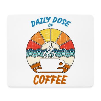 Dose quotidienne de café - Pour les amateurs de café - Tapis de souris (format paysage) - blanc - Devant