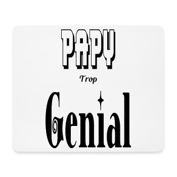 Papy Trop Génial Grand Père - Tapis de souris (format paysage) - blanc - Devant